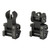 Troy Industries Micro Flip-Up Tritium Battle Sight Set HK Style Front, Standard Rear AR-15 Aluminum Black