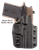 DeSantis Gunhide Cazzuto OWB Paddle Holster Black Kydex Left Hand 4.25-5 Inch Barrel Springfield Prodigy