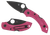 Spyderco Dragonfly 2 Pocket Knife 2.30" Plain Black TiCN CPM S30V Blade Pink FRN Handle
