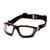 Pyramex Carhartt Carthage Shooting Glasses Black and Tan Frame Clear Anti-Fog Lens