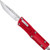 Cobratec Sidwinder OTF Knife, 2.5" Blade, Red