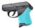 Hogue Handall Hybrid Ruger LCP Grip Sleeve Aqua (Soft Elastomer Construction)