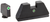 AmeriGlo GL191 Optic Compatible Sight Set Glock XL Tall Green Tritium White Outline