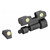 Meprolight Tru-Dot Adjustable Sight Set S&W K, L, N-Frame with Dovetail Red Insert Front Sight Steel Blue Tritium Green