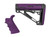 Hogue AR-15/M-16 Kit Finger Groove Beavertail Grip OverMolded Collapsible Buttstock Purple
