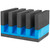 GPS 4-Pistol Cradle Case Black/Blue