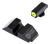 Night Fision Perfect Dot Night Sight Set for Glock 17/17L/19/22/23/24/25/26/27/28/31/32/33/34/35/37/38/39 Green Tritium with Yellow Outline