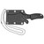 Spyderco Ark LTWT Fixed Blade Knife 2.56" Black