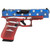 Glock 48 MOS 9mm Luger Pistol 3.54" Barrel 10+1 Round Red White Blue Battle Worn Cerakote