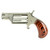 North American Arms 22MS .22 Magnum Pistol 1.125" Barrel 5rd Capacity Silver with Wood Grips
