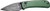 GREEN/DAMASCUS BUTTON LOCKCIVIVI KNIFE QUIBIT 2.98"
