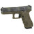 Glock 22 Gen3 40SW Pistol 15+1 Round Black Multicam Slide Olive Drab Green Frame