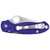 Spyderco Para 3 Pocket Knife 2.95" Drop Point Maxamet Steel Blade G-10 Handle Dark Blue
