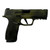 Sig Sauer P365 XMACRO COMP 9mm Luger Pistol 3.1" Barrel 17+1 Round Distressed Bazooka Green