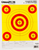 Champion ShotKeeper 5 Small Bullseye Targets 8.5" x 11" Paper Yellow/Red Bull 12PK