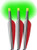 Lumenok Headhunter 22" Green Crossbow Bolt 3PK