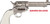 Cimarron Bat Masterson 357 Magnum Revolver 5.5" Nickel Plated Barrel
