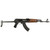 Zastava ZPAP M70 Semi Automatic Rifle 7.62x39mm 16.3" Black Threaded Barrel Black Frame Wood Under Folder Stock