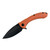 Rock Ridge Outdoors Shadow Protector II Folding Knife 3.5" Drop Point Blade Orange