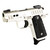 Kimber Micro 9 Rapide Frost 9mm Luger Pistol 3.15" Barrel 8+1 Round Silver Slide Black Grip Silver Frame
