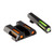 HIVIZ LiteWave H3 Tritium Fiber Optic Sight Set for Glock 45ACP/10mm Green/Orange/Orange
