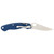 Spyderco Military 2 Pocket Knife 4" Drop Point CPM-SPY27 Satin Blade G-10 Handle Blue - Image 2