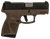 Taurus G2S 9mm Luger Pistol 3.2" Barrel 7+1 Round Black Slide Brown Grip