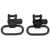 Michaels Of Oregon Sling Swivel Set with Studs 1/2" Black