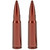 A-ZOOM Action Proving Dummy Round, Snap Cap 7.62x39mm Aluminum 2PK