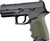 Hogue HandAll Beavertail Grip Sleeve Sig Sauer P320 Compact OD Green