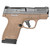 Smith & Wesson Shield Plus 9mm Luger Pistol 3.1" Barrel 13+1 Round Flat Dark Earth Frame Black Slide (Enhanced Grip Texture)