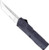 Cobratec Knives NYPD Blue Pocket Knife 3.25" Tanto Serrated Blade Lightweight OTF