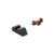 Ams Bowfishing Range Fiber Optic Sight Set for Glock Gen 5 19 & 23 Black