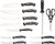 BUTCHER BLOCK*BROWNING KNIFE KITCHEN SET W/ - Image 1