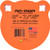 Ar-Mor 4" MIL46100 Steel Gong, 7/16" Thick, Orange