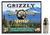 Grizzly Cartridge High Performance Handgun 357 Sig Ammo 90 Grain Jacketed Hollow Point Box of 20
