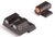 Night Fision CNK027007OGW Night Sight Set for Canik TP9SF/TP9SF Elite Green Tritium Orange Outline Front, Green Tritium White Ring Rear