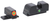 Ameriglo SG201 i-Dot Sight Set for SIG Sauer Green Tritium Orange Outline