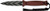 CIVIVI Perfrico Fixed Blade Knife 4.49" Burgundy G10 Handle