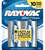 Rayovac 8132F D Alkaline Batteries Silver Blue 1.5 Volt 12000 mAh 2 Pack
