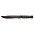 Ka-Bar Fighting Knife 7" Partially Serrated 1095 Cro-Van Blade Kraton G Handle Black