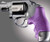 Hogue Grip for Smith & Wesson J Frame Round Butt, Centennial and Polymer Bodyguard Purple