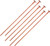 Gun Storage Solutions 6-Pack Caliber .22 Rifle Rods Orange