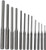 Grace USA 12-Piece Roll Pin Punch Set