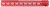 Strike Industries STRIKERAIL-17 Red Aluminum M-LOK Rail 17"
