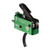 Triggertech AR Diamond Two-Stage Curved Trigger, Green/Black