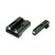 Truglo TFO Tritium/Fiber-Optic Day/Night Sights for Sig Sauer Front/Rear Green (Compatible with Sig Sauer P Series)