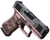 Glock 43X 9mm Luger Pistol 3.41" Barrel 10+1 Round Black GMB Barrel Black and Rose Gold Cerakote