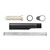Aero Precision Receiver Extension Buffer Tube Assembly 6-Position Mil-Spec Diameter AR-15 H1 Aluminum Black