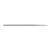 Apex Tool Group Round American Pattern File 3/16 Inch Steel